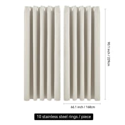 【Lifeideas】Solid Colour Grommet Top Polyester 100% Blackout Curtains Pair Home Decoration Windows Doors