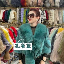 Natural Fox Fur Jacket Shawls Real Fox Fur Jacket Women Winter Natural Fur Vest Fashion Short Coat Shawl Temperament