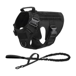 Tactical Dog Harness Collar Leash Molle Pouches For Medium Large Dogs Pet German Shepherd Training Walking Vest Dog Harnesses