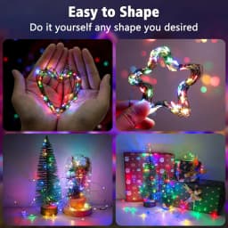 USB Powered LED Green Copper Wire String Lights 8 Modes Fairy Garland Light Holiday Decor Light for Christmas Tree Party Wedding