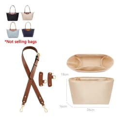 Leather Bag Shoulder Strap For Longchamp M Durable Gift Bag Modification Without Punching Strap Bag Accessories