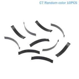10Pcs Silver/Black C Type Sheet Spring Stainless Steel Or Manganese Steel Flat Wire Arc Clip Spring In-pipe Positioning Spring