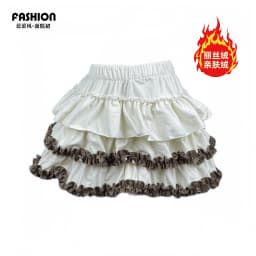 Ballet Style Pumpkin Puff Short Skirt Half-length Flared Skirt with Inner High Waist Elastic Polyester Fiber for Dance...