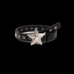 Punk Pentagram Rivet Belts For Men Women Star Eyelet Grommet Waist Strap Adjustable Waist Belt Double Pin Buckle Y2k Style Belts