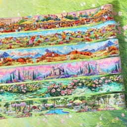 Journal GO 5cmx2m Dream Estate Scrapbook Landscape Tape Stickers for Collage Junk Journal Decoration Masking Tape Stationery