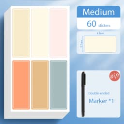 Waterproof Colorful Self Adhesive Assorted Stickers Removable Label Stickers Name Tag Bottle File Document School Supplies