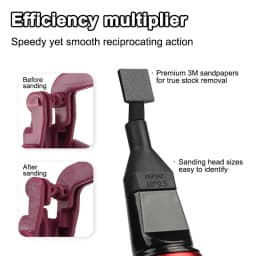 DSPIAE ES-A Reciprocating Sander Electric Grinding Pen with Sanding Heads Sandpaper for Gunpla Plastic Model Hobby DIY Pro Tools