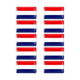 10pcs Epoxy Sweden Flags Sticker Car Interior Decoration Decal for VOLVO S40 S60 S80 S90 XC40 XC60 XC70 XC90 V40 V60 V70 Badge