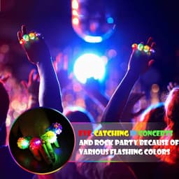 10-50Pcs Cute LED Luminous Rings Birthday Party Masquerade Gifts Decoration Halloween Easter Christmas Carnival Party Supplies