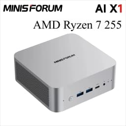MINISFORUM AI X1 Mini PC R7 255 / Al 9 HX 370/470 Dual Channel DDR5 5600MHz WiFi7 BT5.4 Oculink Dual USB4 Computer Dual Speakers