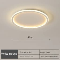 Nordic Minimalist LED Ceiling Light For Bedroom Living Room Aisle Study Room Balcony Circular Remote Control Lighting Chandelier