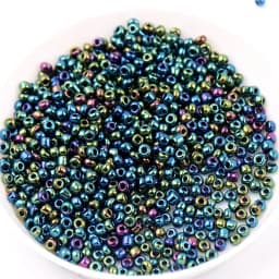 Size 1.5mm 2mm 3mm 4mm Electroplating Silver Bronze Metal Color Millet Beads Diy Handmade String Necklace Scattered Beads