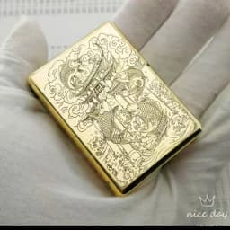 Zorro 912  912s Vintage Armored Kerosine Lighter, Waterproof Windproof Luxury Brass Constantinople Style Gift for Men