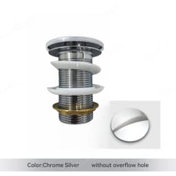 Bathroom Basin Sink Brass Pop Up Drain Waste Stoppers With or Without Overflow Hole Washbasin Bathroom Faucet Accessories