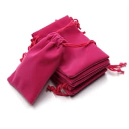 100Pcs Jewelry Drawstring Velvet Bag Soft Suede Pouch 5x7cm 7x9cm 9x12cm Small Gift Packaging Pocket For Rings Earrings Bracelet