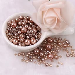 150PCS With Hole ABS Imitation Pearl Bead 3/4/6/8MM Round Plastic Acrylic Spacer Bead for DIY Jewelry Making Findings