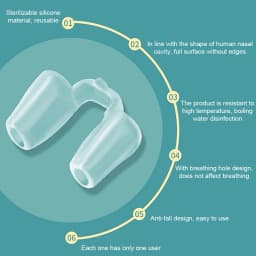 1pc Rhinoplasty Nostril Support Postoperative Silicone Shaping Mold Crooked Nose Correction Fixator Nasal Wing Beauty Noseclip