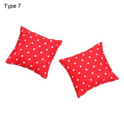 2Pcs Floral Miniature Sofa Cushions Model Scene Dollhouse Pillows For Doll Kid's Play House Toys Doll House Furniture Decoration