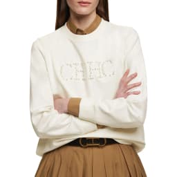 2025 Women's Pullover O Neck Sweatshirt Beading Design Tops Fall Winter Long Sleeve Pulls Fashion Streetwear Ladies Hoodie