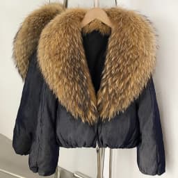 OFTBUY 90% White Duck Down Coat Luxury Winter Puffer Jacket Women Female Real Natural Fox Raccoon Fur Thick Warm Parkas