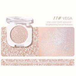 Diamond Silver Eyeshadow Lasting Waterproof Monochrome Shiny Eye Makeup Palette Shimmer Matte Grey Pink Brown Eye Shadow Cosmeti