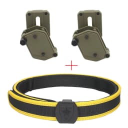 VULPO IPSC Belt & Left Right Speed Magazine Pouch Set Airsoft Competition Shooting Belt And Multi-Angle Rotation Mag Pouch