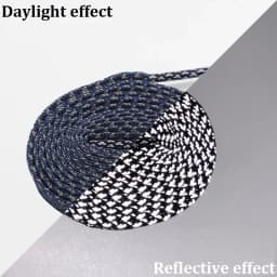 1Pair ​3M Flat Reflective Shoelaces for Sneakers Glow at Night Be Applicable Sport Running AF1/AJ Luminous Shoe Lace Shoestring