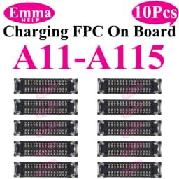 10pcs Charging Connector FPC For Samsung S25 S24 S23 S26 A15 A12 A72 A73 A05S A51 A71 A54 Motherboard FPC Connector 78Pin