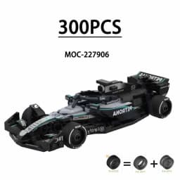F1 Racing Car Building Blocks 8-Grid Racing Champion Vehicle (With Stickers) Children's Birthday Gift Christmas Toy Gift