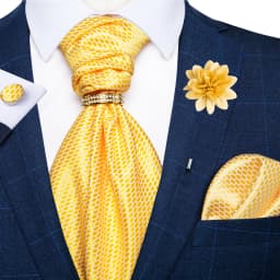 Fashion Ascot Tie for Men Solid Pink Cravat Necktie Ring Brooch Set for Wedding Party Man Suit Accessories Male Scarf Gift
