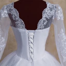Y&M V Neck Full Sleeve Customized Plus Size Vestido De Noiva 2026 Wedding Dress Long Train or Floor Appliqe Bridal Tulle Mariage