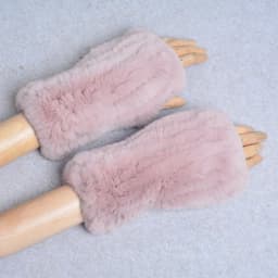 Lady Winter 100% Natural Real Rex Rabbit Fur Glove Women Soft Rex Rabbit Fur Glove Foashion Warm Knitted Genuine Fur Gloves