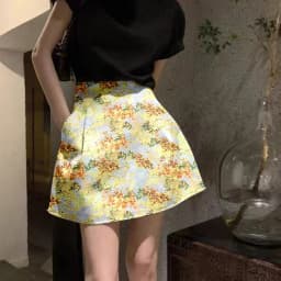 High Waist A-Line Skirt Half-length Elegant Style Commute Polyester Blend Hand Ironed Pleats Spring Collection Women's Fashion
