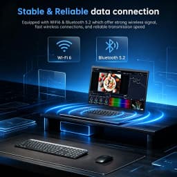 Light Gaming Laptop 18.5" FHD, AMD Ryzen 5 7430U 16GB DDR4 RAM 512GB NVMe SSD WiFi 6 Ultra Slim Notebook Computer for Business