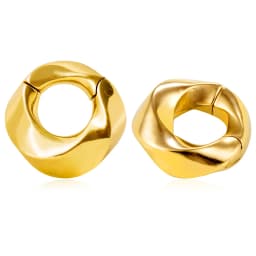 Casvort 2PCS Vortex Ear Weights Hangers Stainless Steel Magnetic Ear Gauges Plugs Fashion for Women Body Jewelry Piercing Gift