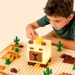 Capybara Pixel Pet Night Light Building Blocks Toys Anime Figures For Kids Desktop Room Decorative Lights Creative Birthday Gift