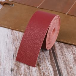 Microfiber Leather Tape Lychee Patte Soft Leather Cord for DIY Handmade Jewelry Bag Accessories Clothing Belt (2 Meters/Pieces)