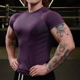 2025 Men Solid Color Sport T-shirt Summer New Gym Fitness Bodybuilding Male Workout Shirts Fashion Short Sleeves T-shirt Men Top