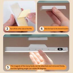 Touch Table Lamp Magnetic Desk Lamp Dimmable Bulit 2500mAh Battery for Reading Cabinet Mirror Bedside Rechargeable Night Lights
