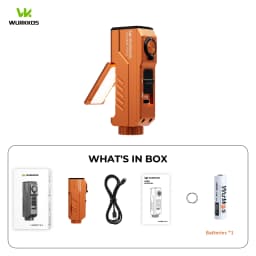 Wurkkos HD02 MINI 1300LM EDC Flashlight Pocket-Sized Tool Light with High-CRI Wing & Red Light Detachable-Battery Design Torch