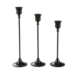 3Pcs/set Tulip Nordic Candlesticks Gold Candlestick Candle Holder Dinner Decor
