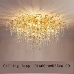 Luxury Crystal led Ceiling Lights Chandeliers Home Hanging Pendant Lamp Living Dining Room Bedroom Lustre Lampara techo