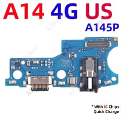 Dock USB Charger Board Port Connector Charging Flex Cable For Samsung Galaxy A14 A15 A16 A17 A145F A145P A146B US EU 4G 5G