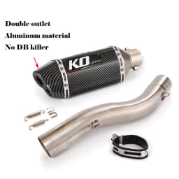 For Ducati Scrambler 800 821 Motorcycle Exhaust System Middle Connect Link Pipe Section Tube 51mm Muffler Baffler With DB Killer