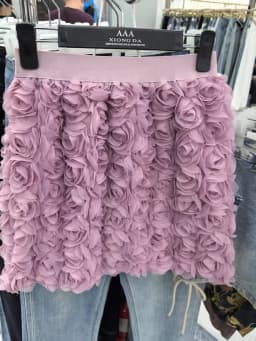 Solid Color Three-dimensional Rose Blossoms Short Skirts Women 2025 Sweet High Waist Elegant Skirt