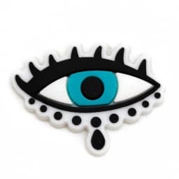 Evil Eye Shoe Charms for Crocs Accessories Blue Eyeball Monster Badge Women Buckle Kids Pins Decoration Jeans Shoes Accessories