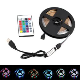 5V RGB LED Strip Light USB 5 V PC TV Backlight 2835 0.5m 1m 2m 3m 4m 5m 5 V Volt USB Led Strip RGB Lights Lamp Tape Diode Ribbon