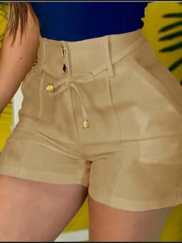 Women Poland Style Solid Color High Waist Casual Shorts Length Bermuda Shorts Versatile Daily Streetwear Chic Ladies Bottoms