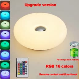USB Plug Doughnut Table Lamp Bedroom Bedside Ambient Light Bauhaus Living Room Dining Room Decorative Light(Not Glass)