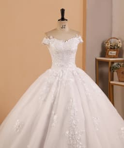 Robe De Mariee Off The Shoulder Lace Princess Wedding Dresses For Bride Sleeveless Ball Bridal Gown Vestido De Noiva Customized
